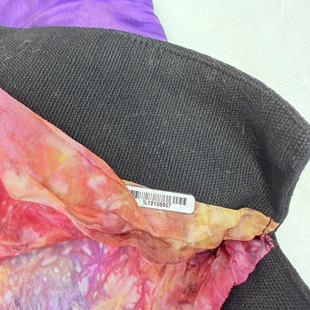 Vintage Anage Patchwork Jacket Women M Multi Color Star Embroidered Wearable Art - Picture 7 of 9
